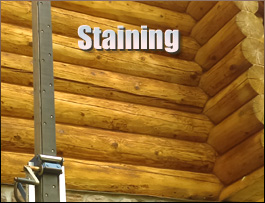  Highlands, North Carolina Log Home Staining